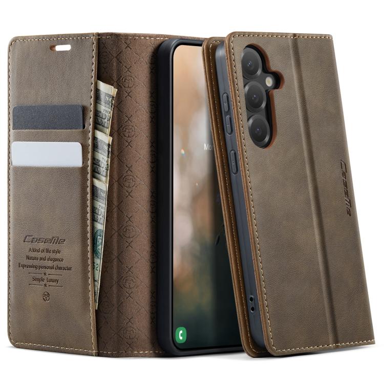 Custodia per telefono CaseMe 033 con fodera in pelle di vitello, inserti in microfibra e protezione RFID., For Galaxy S26 FE 5G, For Galaxy Z Flip8 5G, For Galaxy S26+ 5G, For Galaxy S26 Ultra 5G