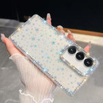 Custodia per telefono anti-caduta in TPU con strass glitterati a 4 angoli., For Samsung Galaxy A07 5G, For Samsung Galaxy A17 5G, For Samsung Galaxy A56 5G, For Samsung Galaxy A26 5G