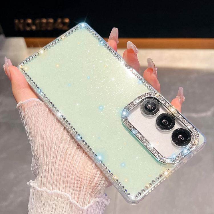 Custodia per telefono anti-caduta in TPU con strass glitterati a 4 angoli., For Samsung Galaxy A07 5G, For Samsung Galaxy A17 5G, For Samsung Galaxy A56 5G, For Samsung Galaxy A26 5G
