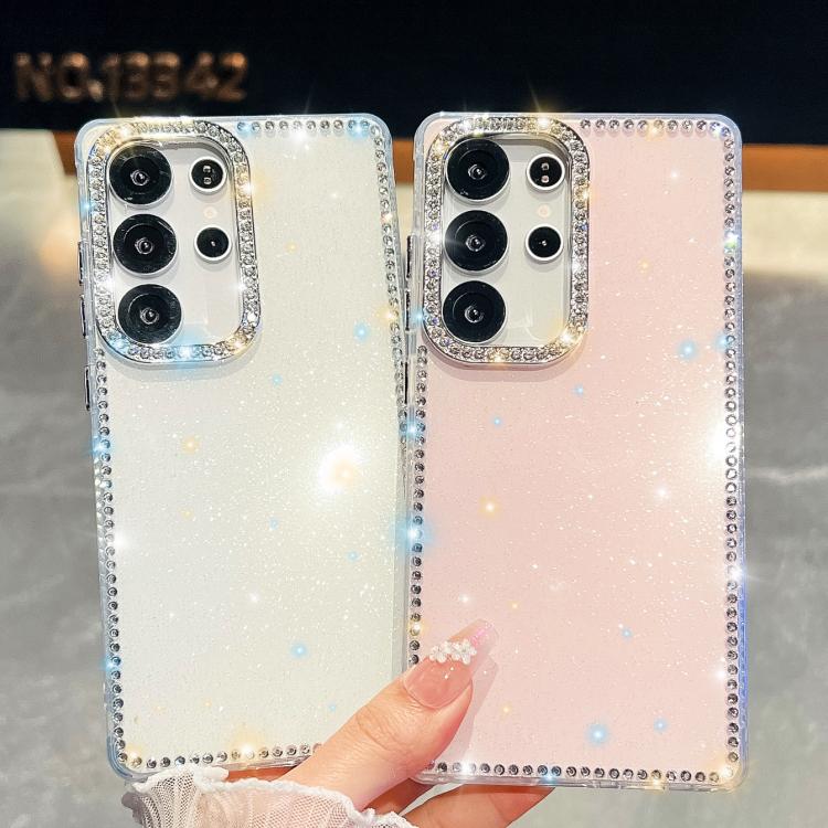Custodia per telefono anti-caduta in TPU con strass glitterati a 4 angoli., For Samsung Galaxy A07 5G, For Samsung Galaxy A17 5G, For Samsung Galaxy A56 5G, For Samsung Galaxy A26 5G