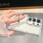 Anello di supporto in TPU con strass glitterati e custodia anti-caduta per telefono, For Samsung Galaxy A17 5G, For Samsung Galaxy A56 5G, For Samsung Galaxy A26 5G, For Samsung Galaxy A36 5G