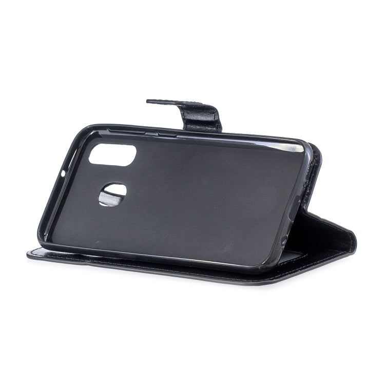 Custodia in pelle Galaxy A20e con supporto e slot carte