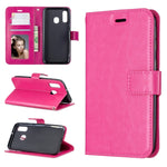Custodia in pelle Galaxy A20e con supporto e slot carte