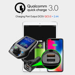 Lettore Bluetooth Auto T43 con Schermo a Colori e Ricarica QC3.0