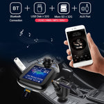 Lettore Bluetooth Auto T43 con Schermo a Colori e Ricarica QC3.0
