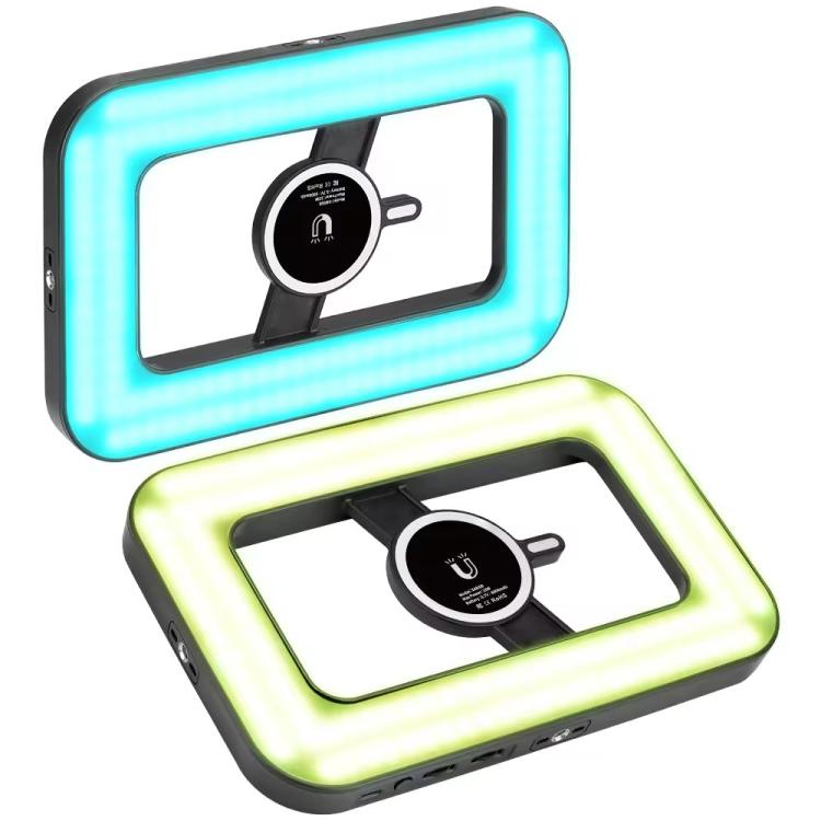 S4 RGB per live streaming/fotografia, luce video magnetica per telefono, luce di riempimento a colori.