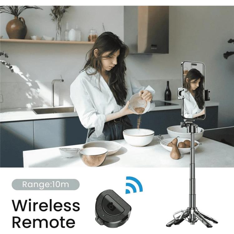 Supporto per telefono estensibile Jmary MT-18 con controllo wireless, mini selfie stick e treppiede., MT-18 (White), MT-18 (Black)