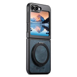 Custodia per telefono Suteni G3 Oil Wax con rotazione a 360° per Galaxy Z Flip5
