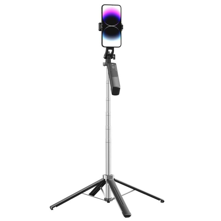 P18 Asta per selfie portatile da viaggio con gimbal retrattile anti-vibrazione e supporto per telefono, P18