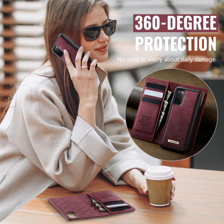 Custodia per telefono CaseMe C49 con portafoglio in pelle, magnetica, con blocco RFID e removibile., For Samsung Galaxy S20, For Samsung Galaxy S20+, For Samsung Galaxy A17, For Samsung Galaxy S24 / S25