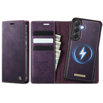 Custodia per telefono CaseMe C49 con portafoglio in pelle, magnetica, con blocco RFID e removibile., For Samsung Galaxy S20, For Samsung Galaxy S20+, For Samsung Galaxy A17, For Samsung Galaxy S24 / S25