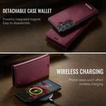 Custodia per telefono CaseMe C49 con portafoglio in pelle, magnetica, con blocco RFID e removibile., For Samsung Galaxy S24+ / S25+, For Samsung Galaxy A14 5G / M44, For Samsung Galaxy A55 / A35 5G, For Samsung Galaxy A13 / A04s