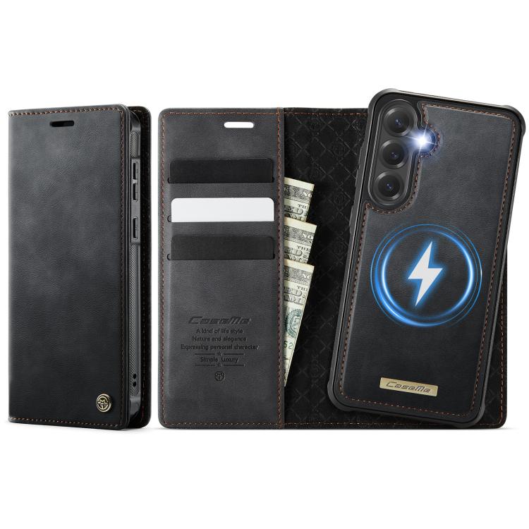Custodia per telefono CaseMe C49 con portafoglio in pelle, magnetica, con blocco RFID e removibile., For Samsung Galaxy S24+ / S25+, For Samsung Galaxy A14 5G / M44, For Samsung Galaxy A55 / A35 5G, For Samsung Galaxy A13 / A04s