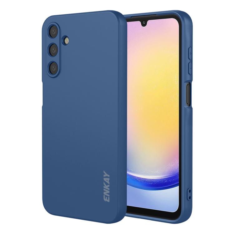 Custodia per telefono ENKAY in silicone liquido morbido e antiurto., For Galaxy A25 5G