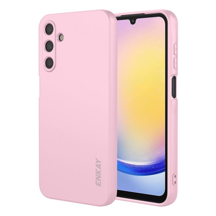 Custodia per telefono ENKAY in silicone liquido morbido e antiurto., For Galaxy A25 5G