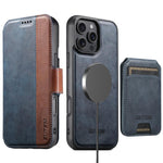 Custodia per telefono in pelle Suteni Q07S2 3 in 1 con portafoglio verticale rimovibile, MagSafe e innesto a libro., For iPhone 17 Pro Max, For iPhone 17 Pro, For iPhone 17, For iPhone Air, For iPhone 16 Pro Max, For iPhone 16 Pro, For iPhone 16 Plus  ...