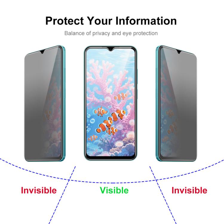 Pellicola vetro temperato privacy effetto seta per Samsung Galaxy A37 A57 5G