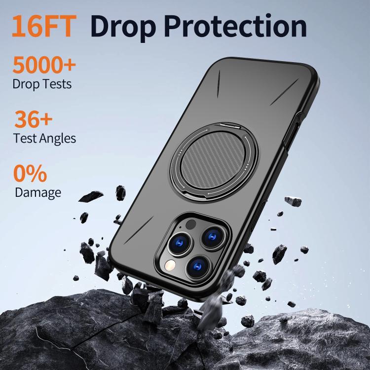 Custodia per PC/telefono Kalebol con supporto magnetico girevole MagSafe., For iPhone 14 Pro Max, For iPhone 13 Pro Max, For iPhone 13 Pro