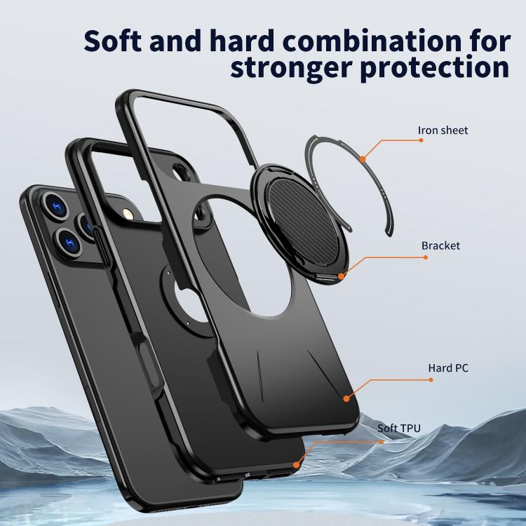 Custodia per PC/telefono Kalebol con supporto magnetico girevole MagSafe., For iPhone 17 Pro, For iPhone 17, For iPhone Air