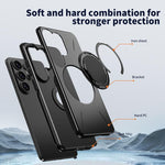 Custodia PC con supporto magnetico girevole per Galaxy S26 Ultra, S26 e A57 5G