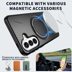 Custodia per PC con supporto magnetico girevole MagSafe per Galaxy A37 5G, A27
