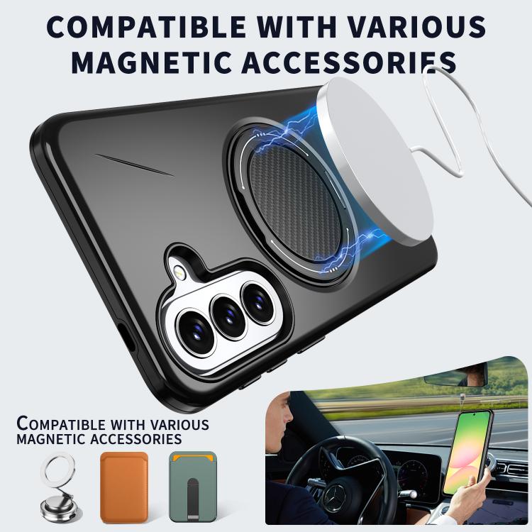 Custodia per PC con supporto magnetico girevole MagSafe per Galaxy A37 5G, A27