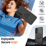 Custodia per PC con supporto magnetico girevole MagSafe per Galaxy A56, A26 e