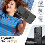 Custodia Kalebol con supporto magnetico girevole per Galaxy S25, S25+ e S25