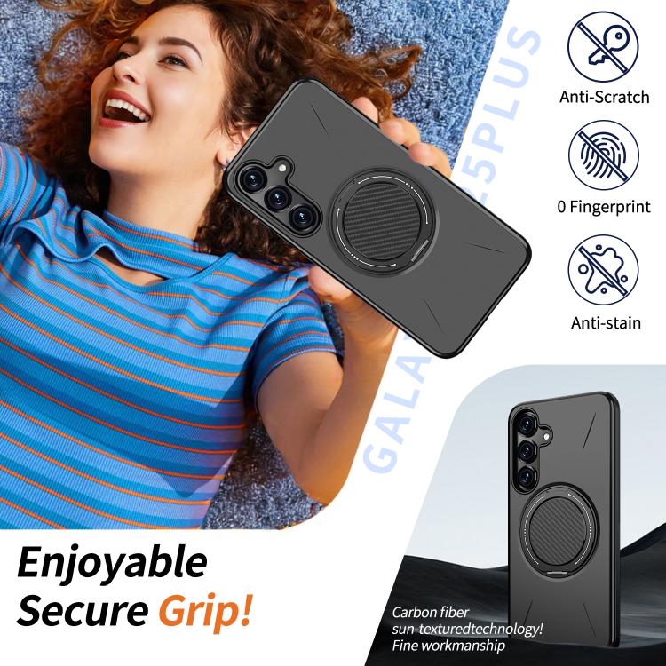 Custodia Kalebol con supporto magnetico girevole per Galaxy S25, S25+ e S25