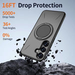 Custodia Kalebol con supporto magnetico girevole per Galaxy S25, S25+ e S25