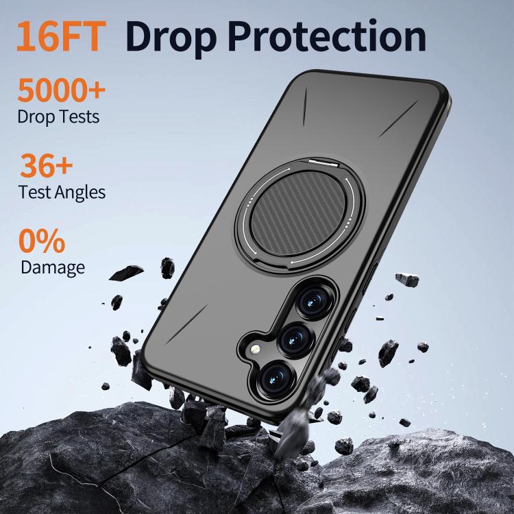 Custodia Kalebol con supporto magnetico girevole per Galaxy S25, S25+ e S25