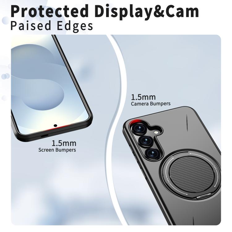 Custodia Kalebol con supporto magnetico girevole per Galaxy S25, S25+ e S25