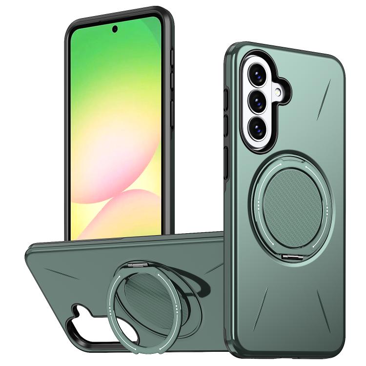 Custodia per PC con supporto magnetico girevole MagSafe per Galaxy A37 5G, A27