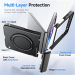 Custodia con supporto magnetico girevole per Galaxy Z Flip8, S26+ e S26 Edge 5G