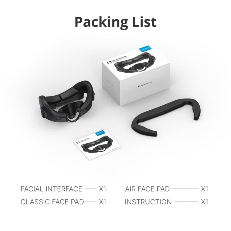 BOBOVR F3 Maschera facciale di ricambio per Meta Quest 3, imbottitura rinfrescante per visore VR., F3