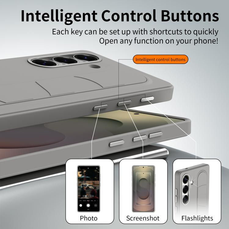 Custodia con pulsante controllo intelligente per Samsung Galaxy S25, S25+, S25