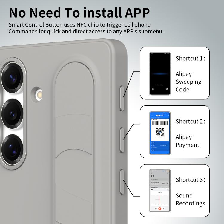 Custodia con pulsante controllo intelligente per Samsung Galaxy S25, S25+, S25