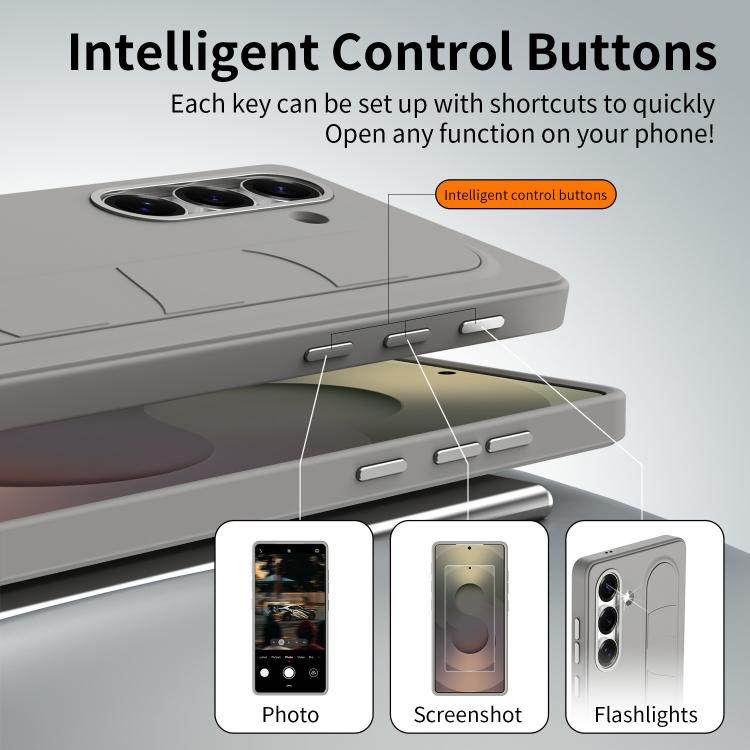 Custodia con pulsante controllo intelligente per Samsung Galaxy S24+, S24 e S23