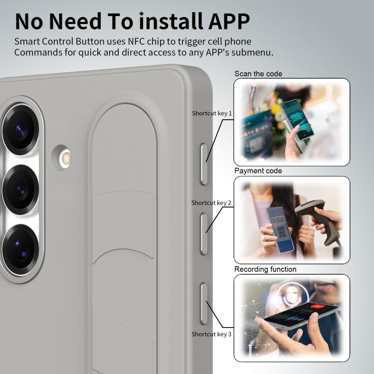 Custodia con pulsante controllo intelligente per Samsung Galaxy S24+, S24 e S23