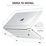 Custodia rigida trasparente per Microsoft Surface Laptop 13 e 15