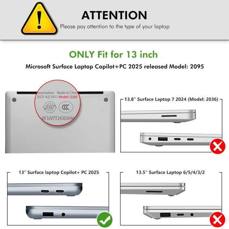 Custodia rigida ENKAY per Microsoft Surface Laptop 13