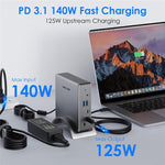 Wavlink UMD27PRO Hub USB-C 140W con 3 Display