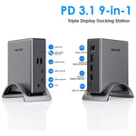 Wavlink UMD27PRO Hub USB-C 140W con 3 Display