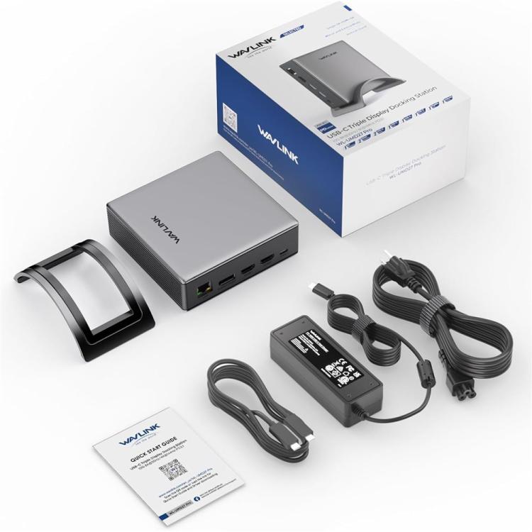 Wavlink UMD27PRO Hub USB-C 140W con 3 Display