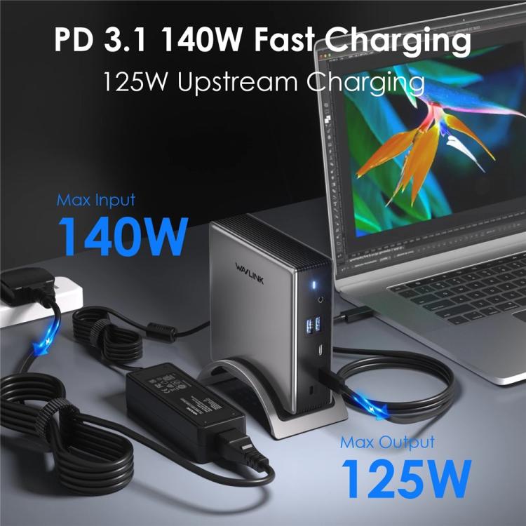 Docking station WAVLINK 140W con triplo display 8K/4K
