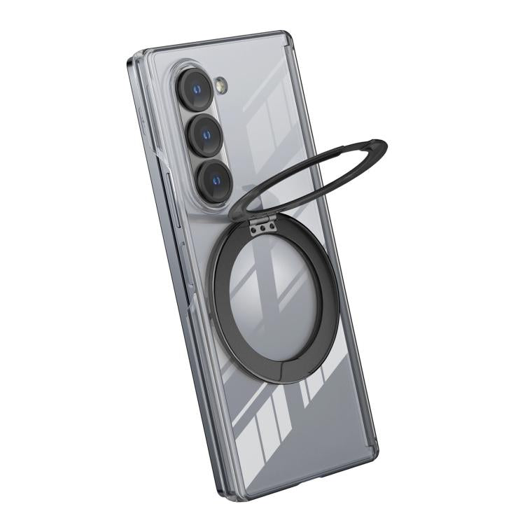 Supporto in lega di alluminio MagSafe con cerniera in cristallo per Galaxy Z