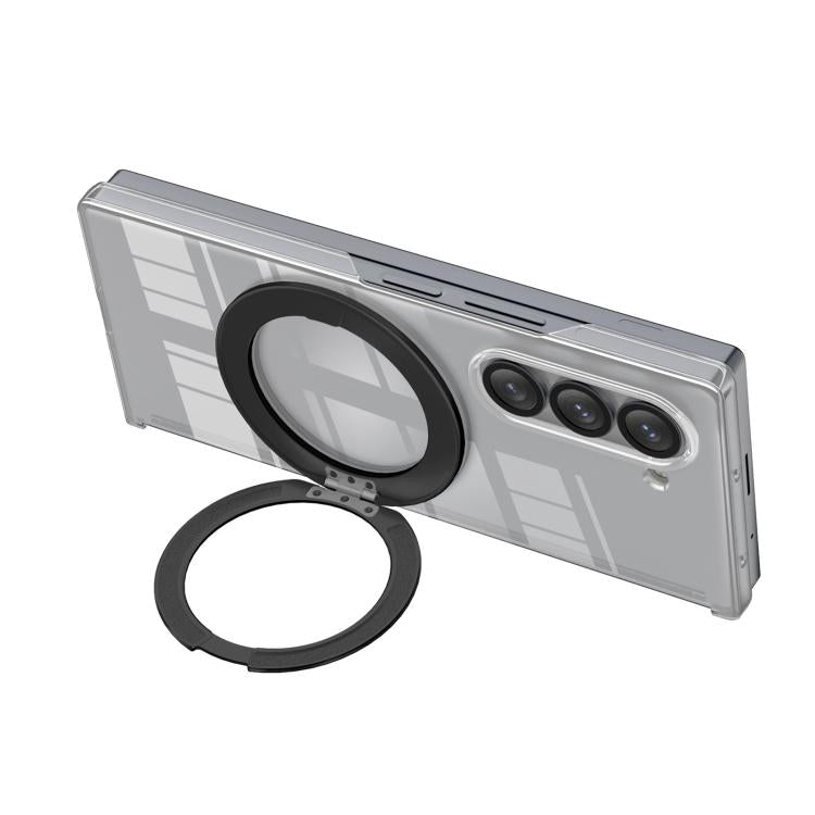 Supporto in lega di alluminio MagSafe con cerniera in cristallo per Galaxy Z