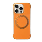 Custodia per telefono senza cornice in similpelle con supporto MagSafe., For iPhone 16 Plus, For iPhone 16, For iPhone 15 Pro Max