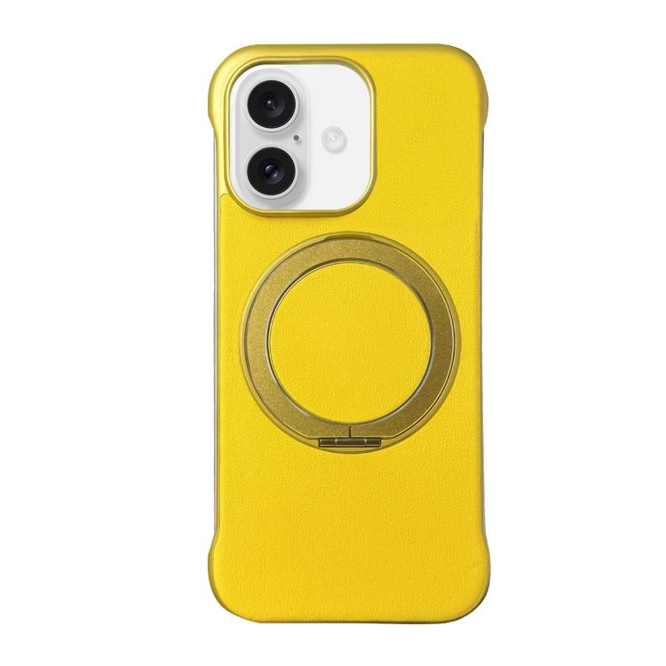 Custodia per telefono senza cornice in similpelle con supporto MagSafe., For iPhone 16 Plus, For iPhone 16, For iPhone 15 Pro Max