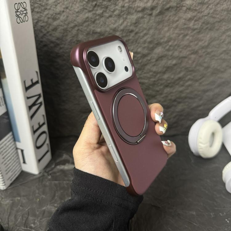 Custodia per telefono senza cornice in similpelle con supporto MagSafe., For iPhone 16 Plus, For iPhone 16, For iPhone 15 Pro Max